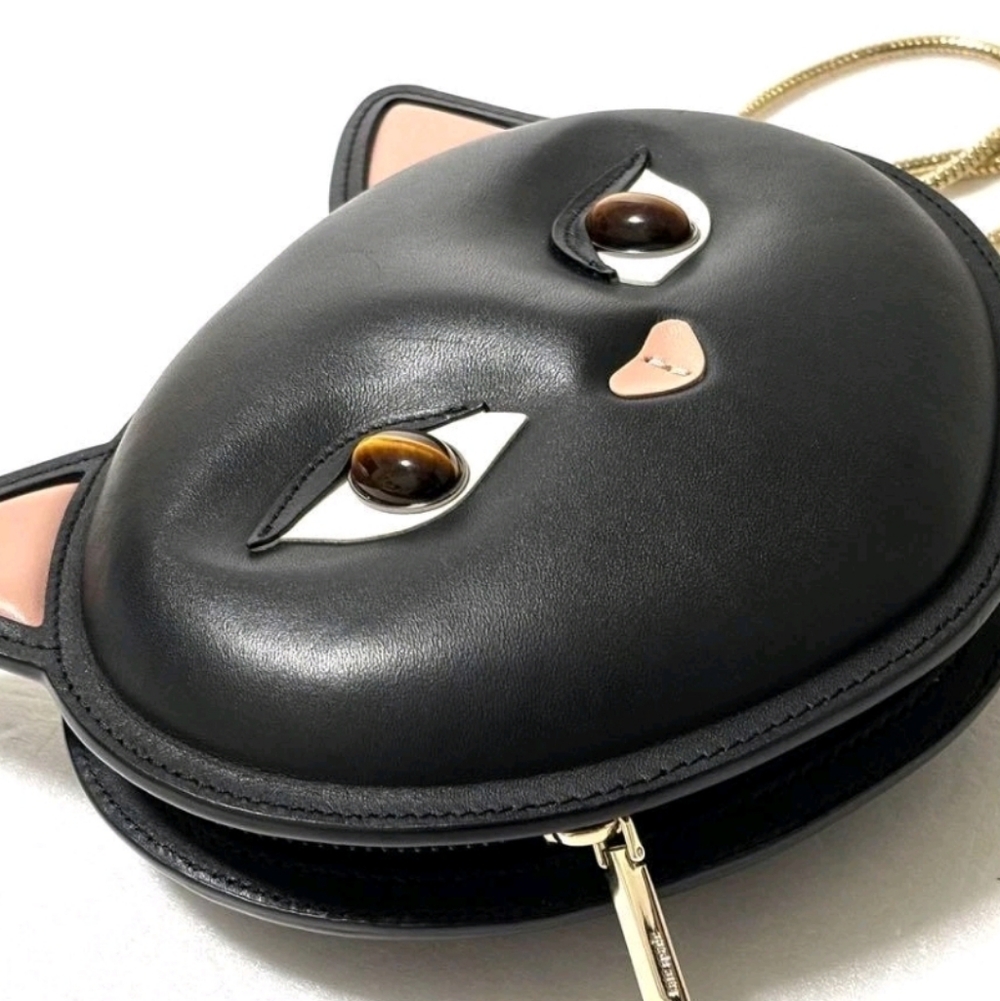 Kate Spade New York Meow Cat Black Crossbody Bag Rare Used - Picture 2 of 6